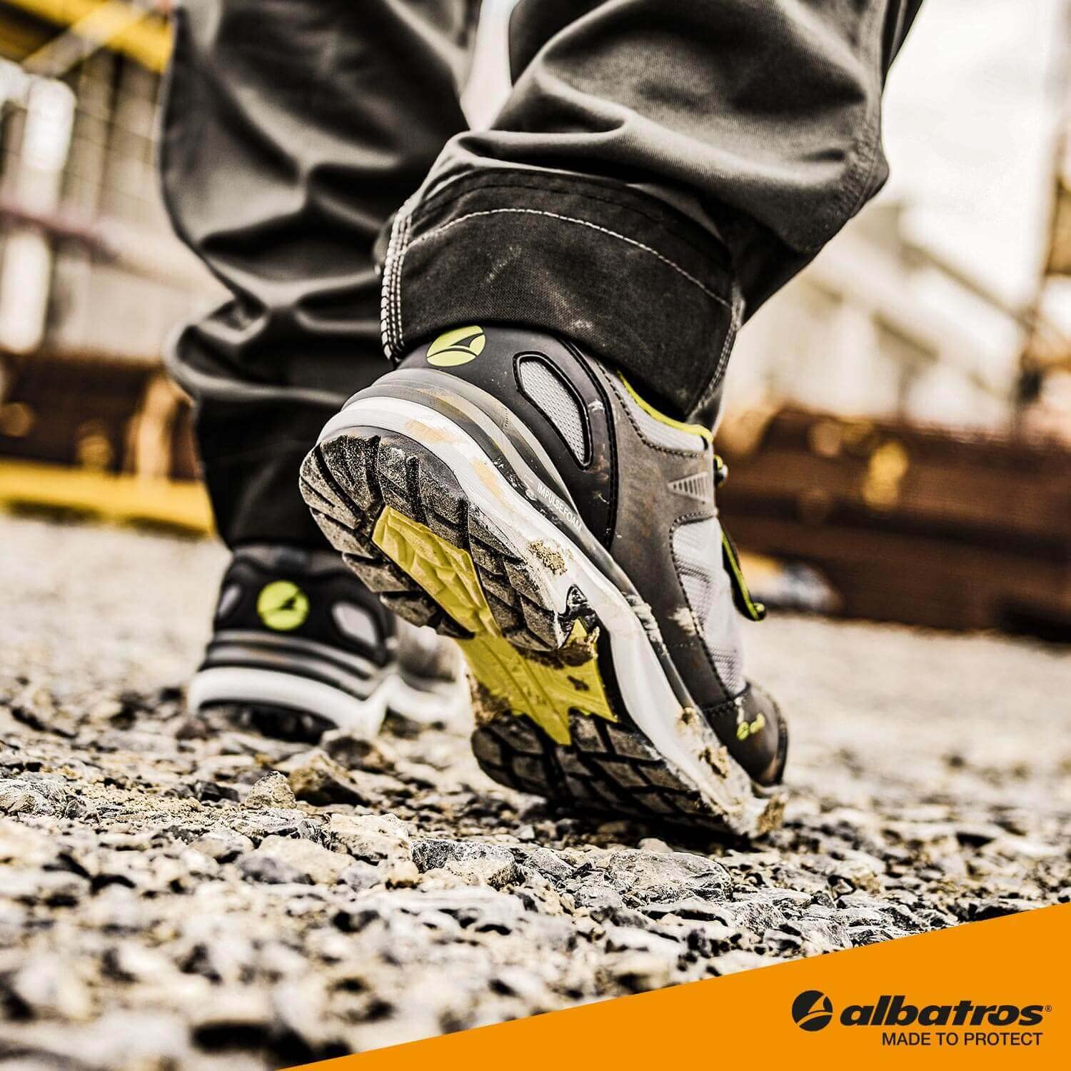 ALBATROS ULTRATRAIL LOW buty ochronne obuwie ochronne buty robocze S3 ESD HRO SRC Kołpak z włókna szklanego antypoślizgowa Bez metalu vegan Unisex