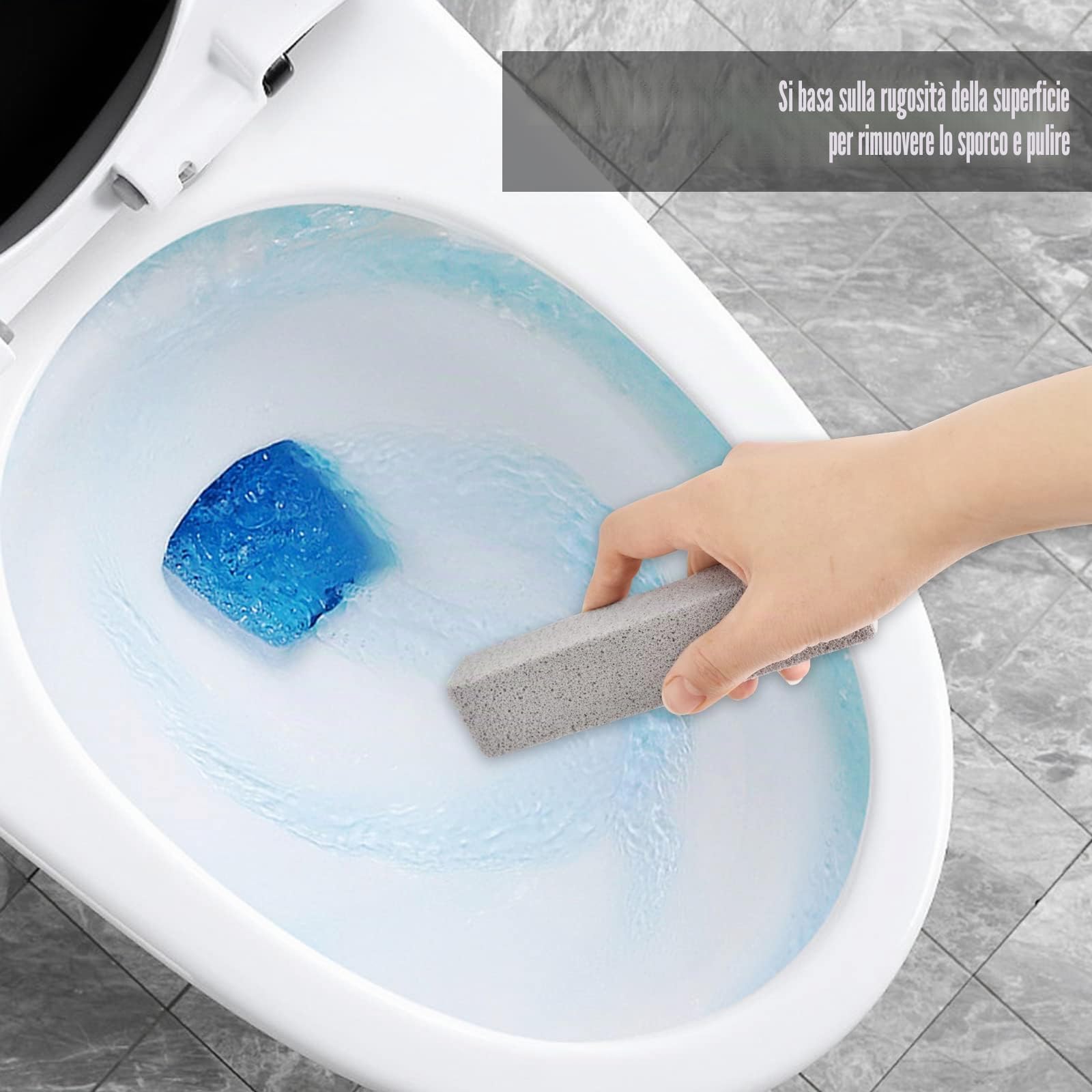 4 Pezzi Pietra di Pulizia per Wc Pietra Pietra Pomice Spazzole per Pulizia Pietra Pomice Detergente WC per Cucina Forno Detergente per Piastrelle Griglia Cucina Doccia Lavandino Bagno