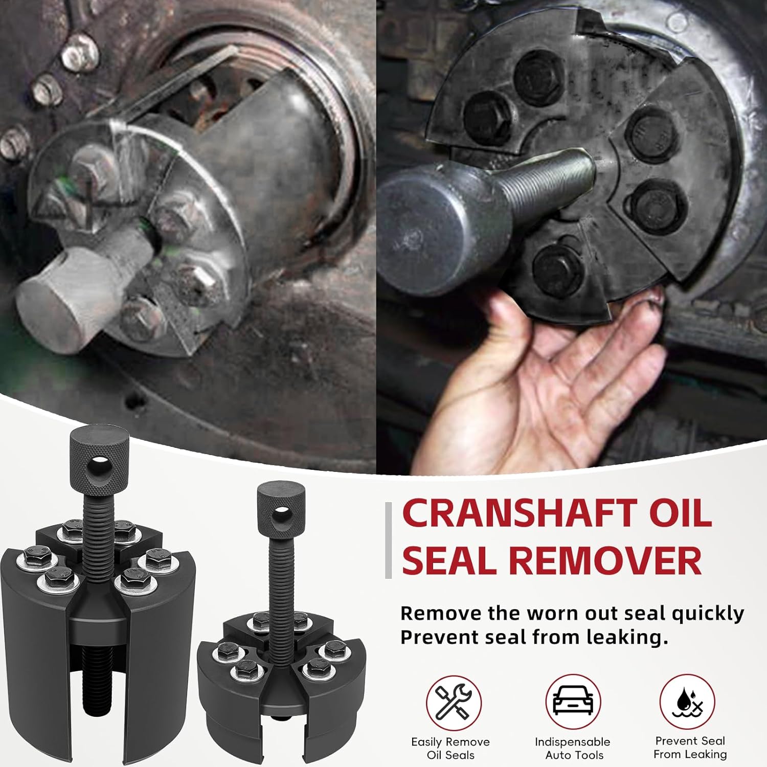 Front & Rear Crankshaft Seal Remover and Installer J-41221-A Compatible with Isuzu 4HF1 4HG1 6HH1 6HK1 Chevrolet Kodiak and GMC TopKick 2003-2009 with 7800 Heavy Duty Diesel