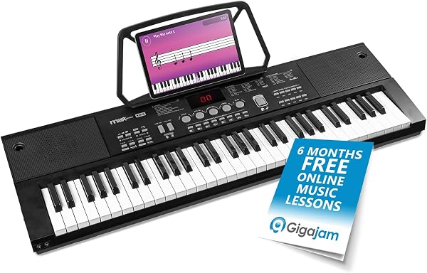 MAX KB15 Electronic Keyboard with Built-In Battery
