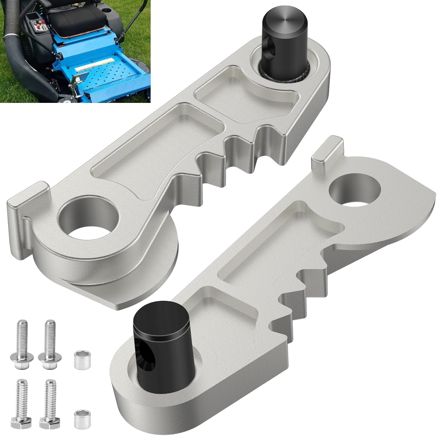 51514200 RH & 51514300 LH Brake Arm Kit w/Screws Compatible with Ari-ens Gra-vely Lawn Mower - Replacement Transaxle Part