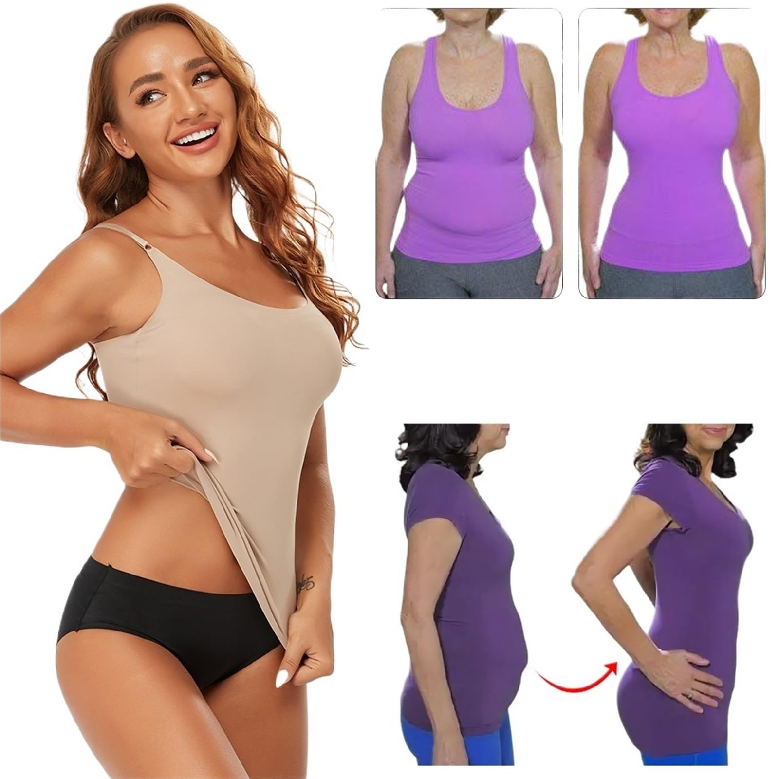 Shapewear Donna Intimo Modellante for Il Corpo Liscio e Dimagrante for Le Donne