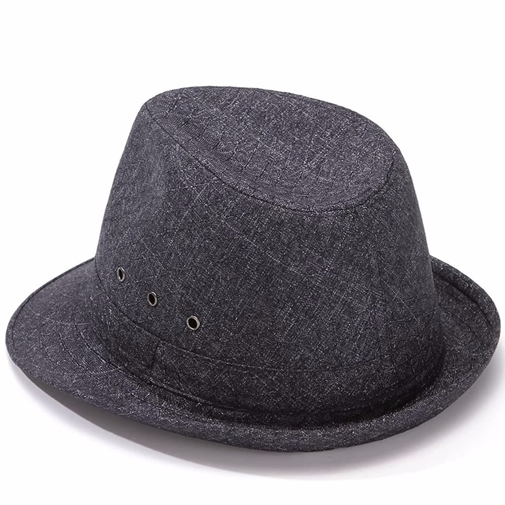 Chapeau de jazz homme mûr grand bord contre soleil et chaleur