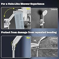 Vista 7 de NearMoon Adaptador de codo de ducha para cabezal de ducha, latón macizo de 45 ° G1/2 macho a hembra, conector de extensión de brazo de ducha, cromo