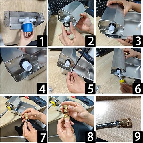 Miniatura 6 de Dispensador automático de agua para perros, dispensador de agua para perros de acero inoxidable 304 de 3 litros para interioresexteriores, bebedero