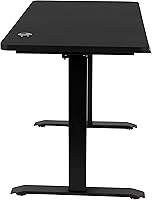 Vista 8 de EMMA + OLIVER Escritorio eléctrico de pie ajustable en altura - 48 pulgadas de ancho x 24 pulgadas de profundidad (negro)