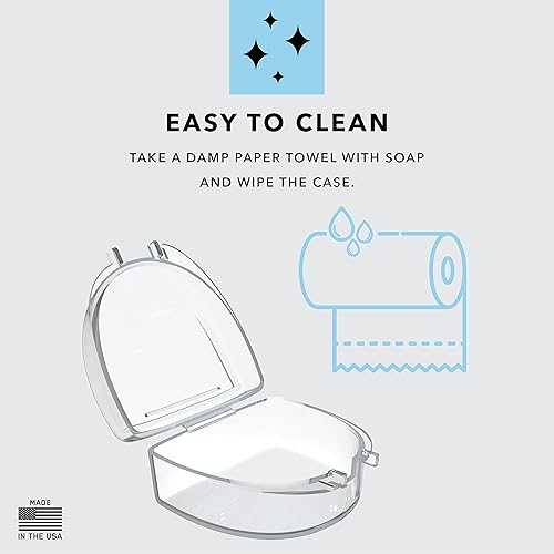 Miniatura 6 de Retenedor de ortodoncia ventilado estuche de alineador y protector bucal estuche dental duradero transparente