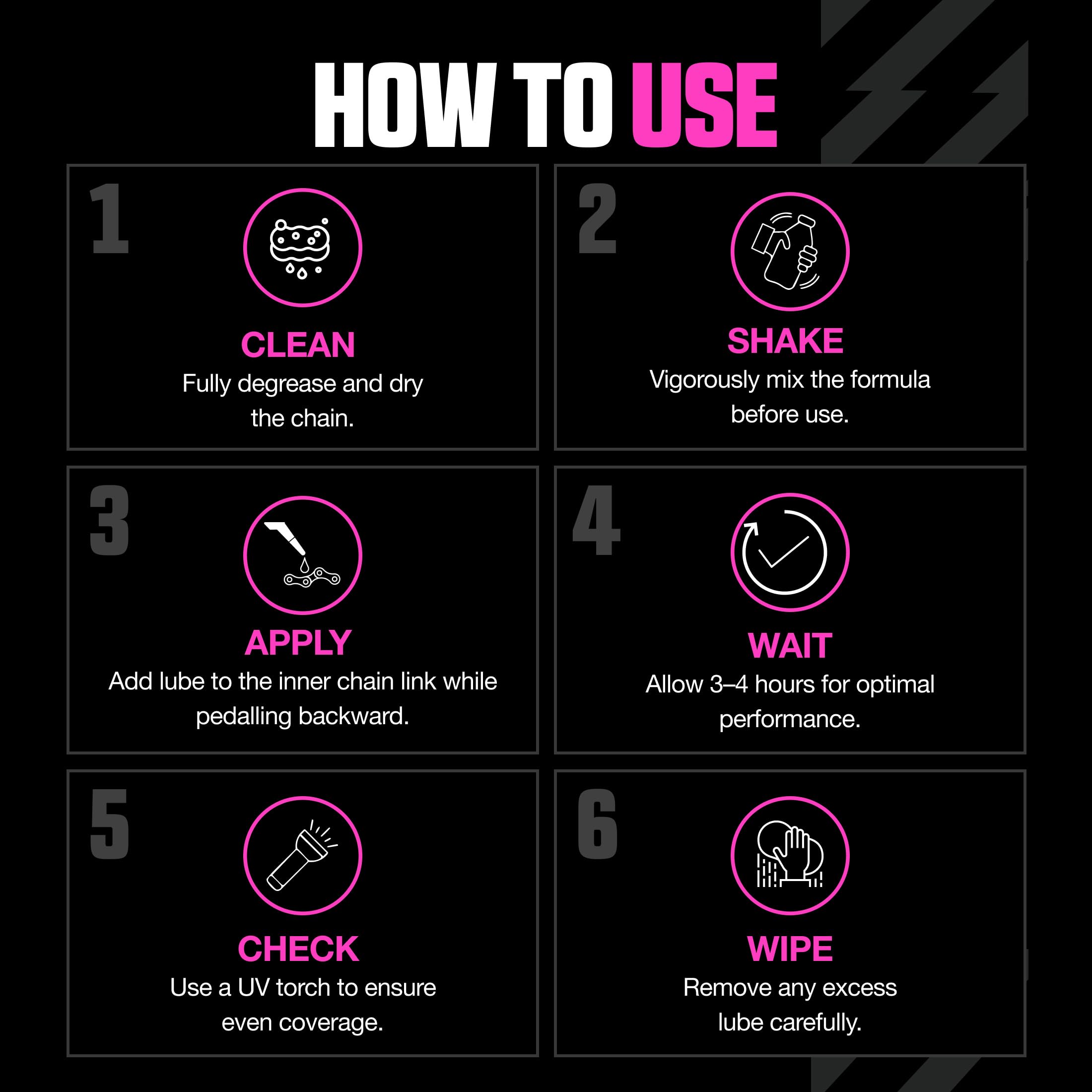 Muc-Off Hydrodynamic Chain Lube, 50 Ml - Lubricante de Cadena de Bicicleta de Baja Fricción y Ultraduradero - Lubricante de Bicicleta Apto para Usar en Todas las Condiciones Climáticas