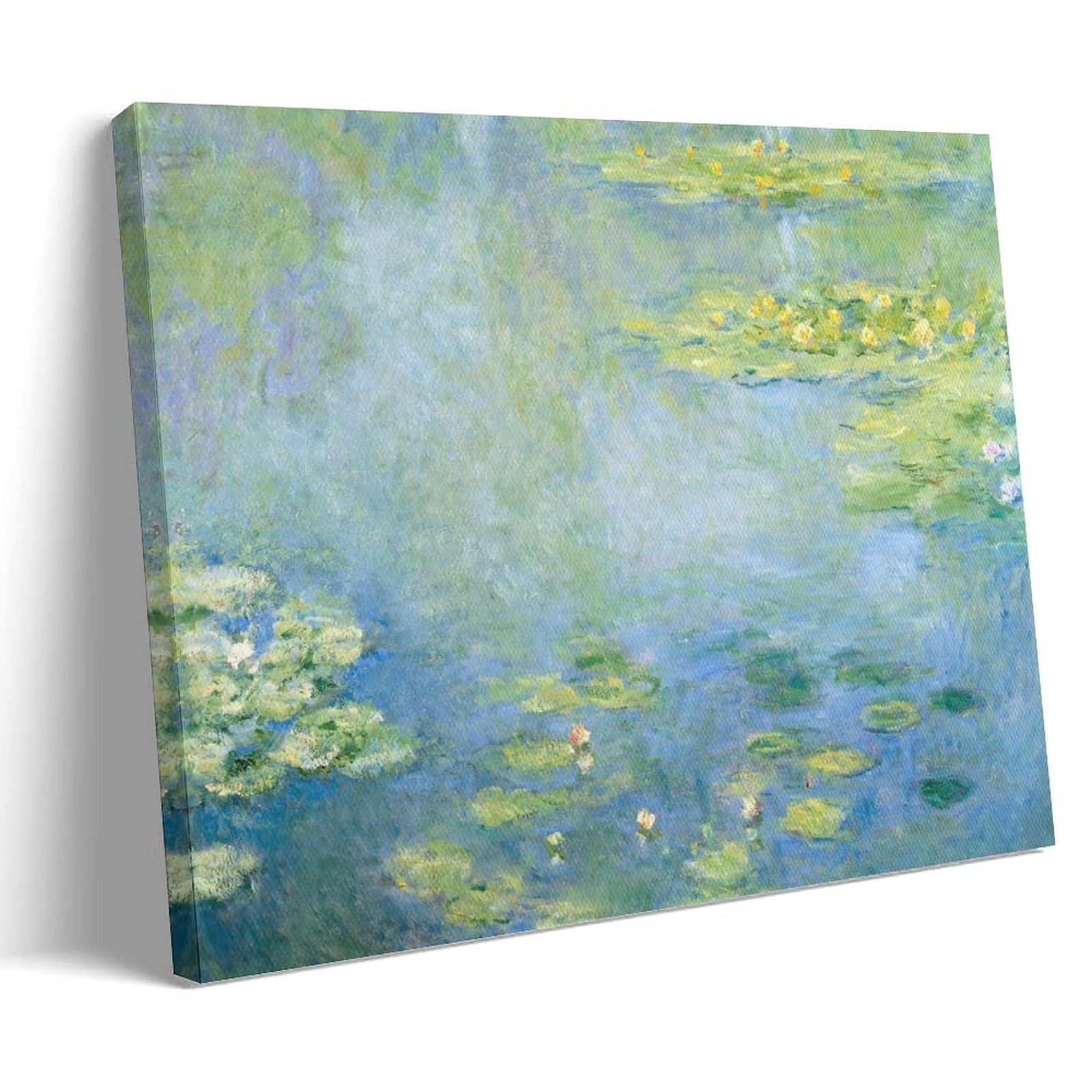 HOANGJUN Water Lilies (3) Poster Claude Monet Canvas Print Impressionist Lily Pond Wall Art Poster, Home Decoration Painting ; Frame; 24x36inch(60x90cm)