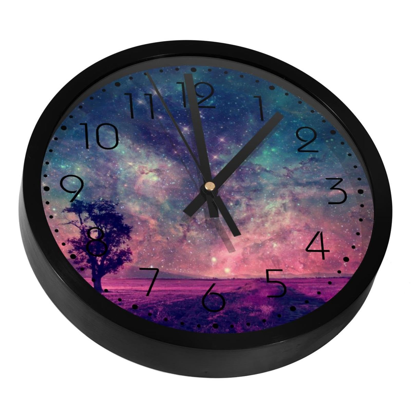 Horloge murale de salon Stary Sky design artistique pour cuisine et bureau