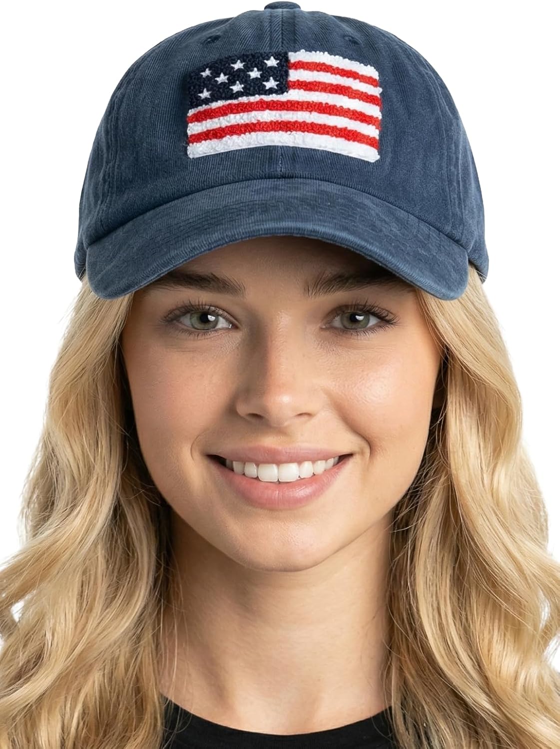 Funky Junque American Flag Hat USA Hat Low Profile Dad Cap Adjustable Baseball Cap
