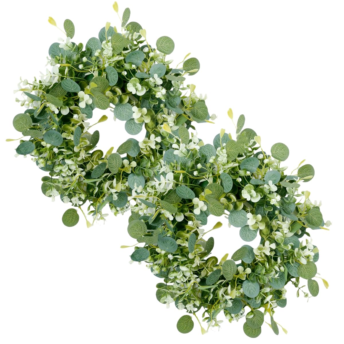 Couronne d'Eucalyptus Artificielle de Qualité Supérieure pour Mur et Fenêtre