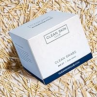 Vista 5 de Clean Skin Club Clean Swabs Paquete de 6 unidades en total 3000 unidades Punta puntiaguda Biodegradable + algodón orgánico y bambú