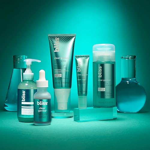 Miniatura 8 de Bliss Clear Genius - Tónico clarificador + suero - 4.3 onzas líquidas - Purifica los poros, tonifica, calma y limpia la piel - Ácido salicílico,