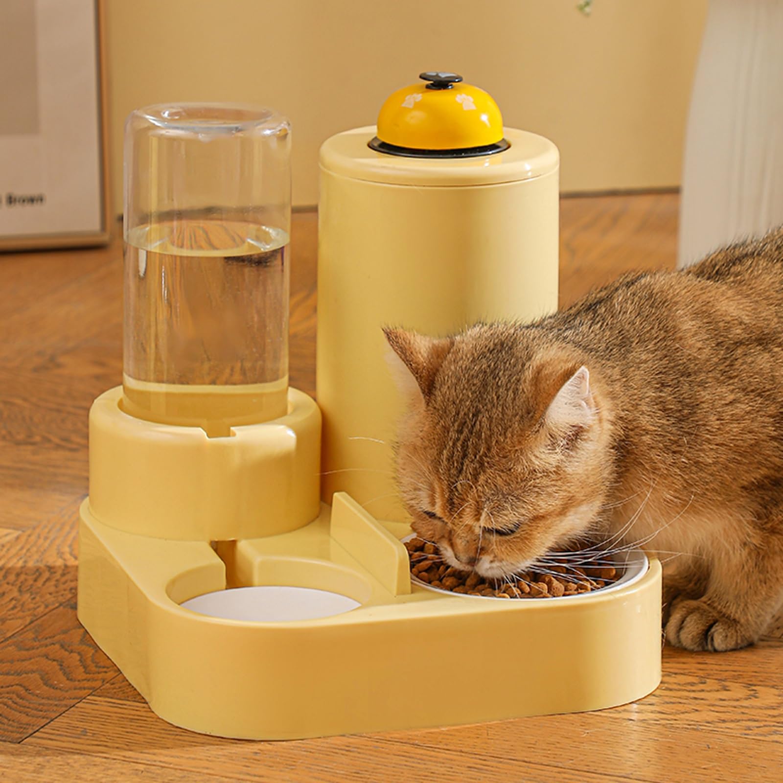 Comedero Gatos, Comedero Gato Automatico, Dispensador Comida Gatos para Gatos para Mascotas Pequeñas y Medianas