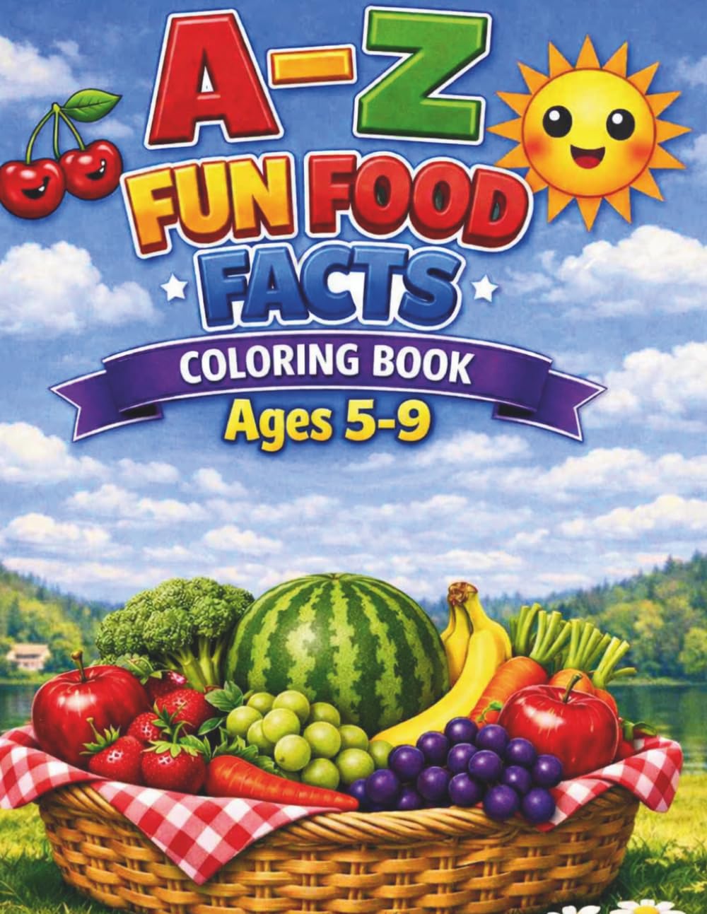 A - Z FUN FOOD FACTS COLORING BOOK