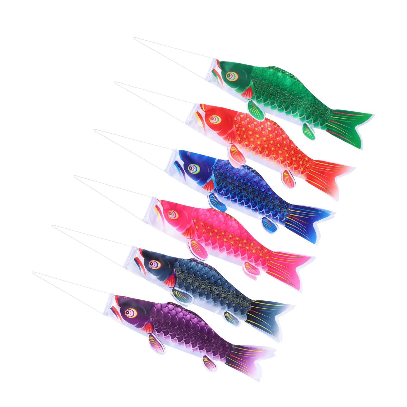Drapeau de carpe japonaise en soie pour une décoration de jardin extérieur zen et colorée
