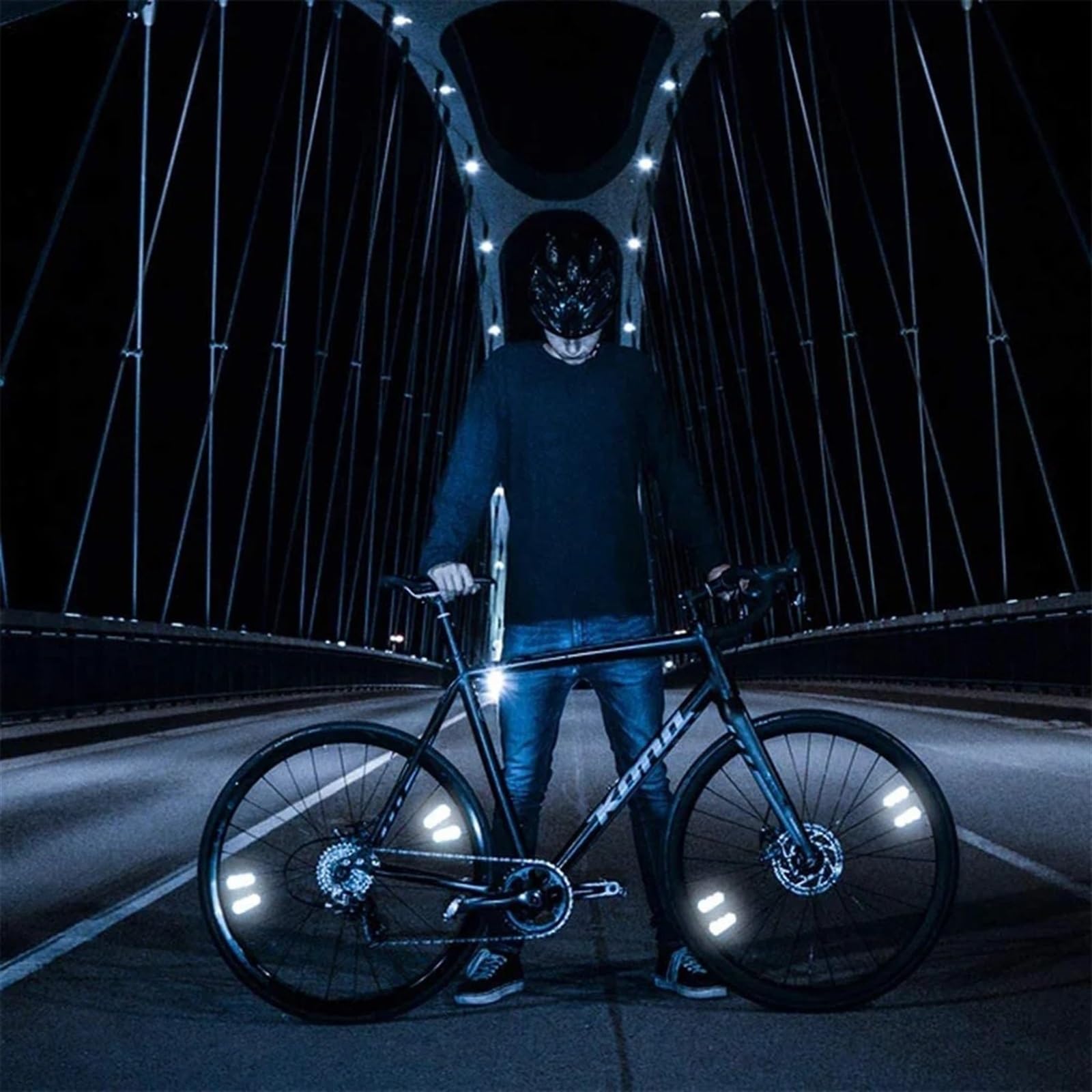 Réflecteurs De Rayons FYJL – Lot De 8, Catadioptre Pour Vélo, 5,85 X 2,25 Cm