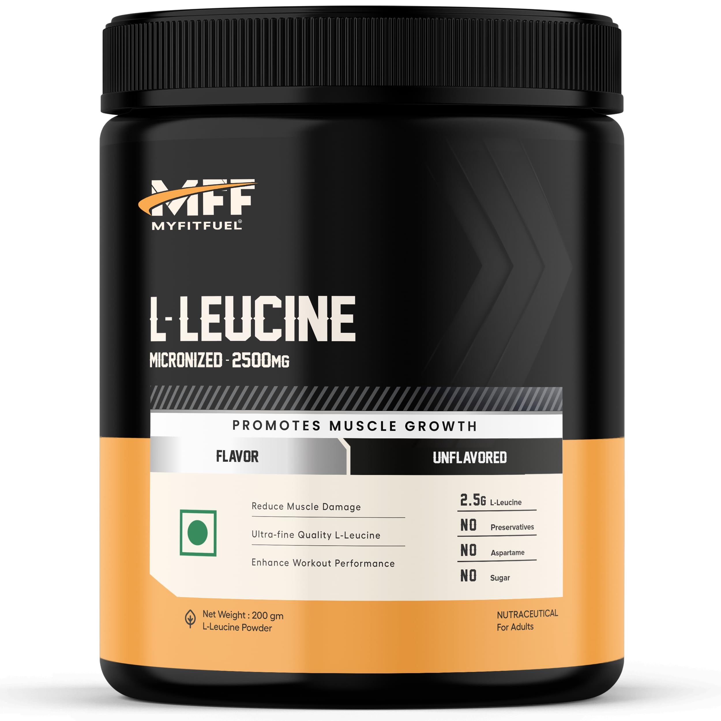 MyFitFuel L-Leucine (0.44 lbs) 200 gm (Unflavored)-image-22