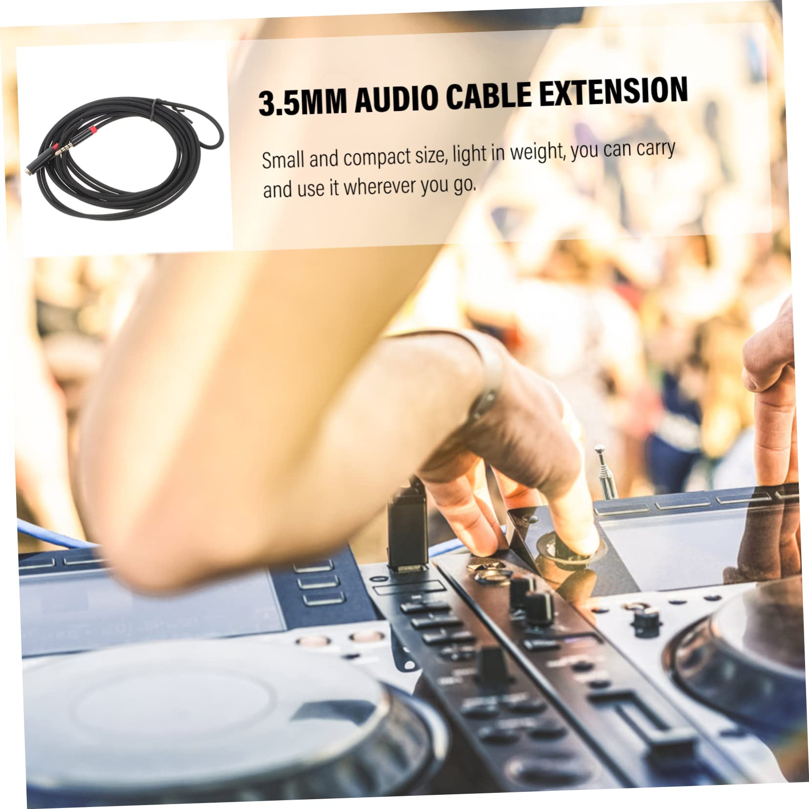 OSALADI 5pièces Câble Audio Stéréo Rallonge Jack Pouce Compatible Ordinateur Écouteurs Pratique Et Fiable avec Support Microphone