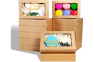 RomanticBaking 100-Pack Empty Chocolate Boxes for Valentine's Day, Weddings, Parties, and Graduations