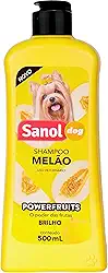 Sanol Dog, Shampoo de pelos para cães e gatos, Melão, 500ml, Amarelo