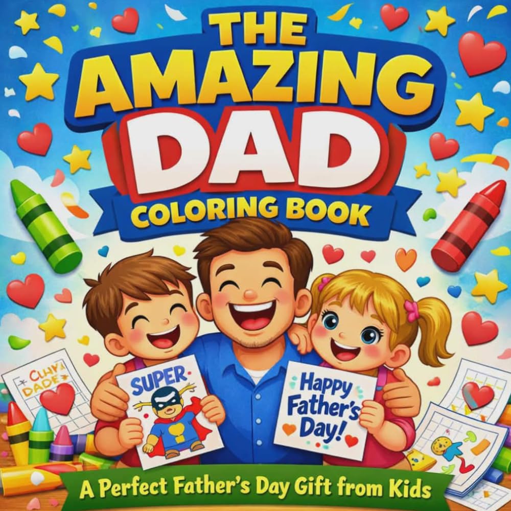 The Amazing Dad Coloring Book: A Perfect Father’s Day Gift from Kids