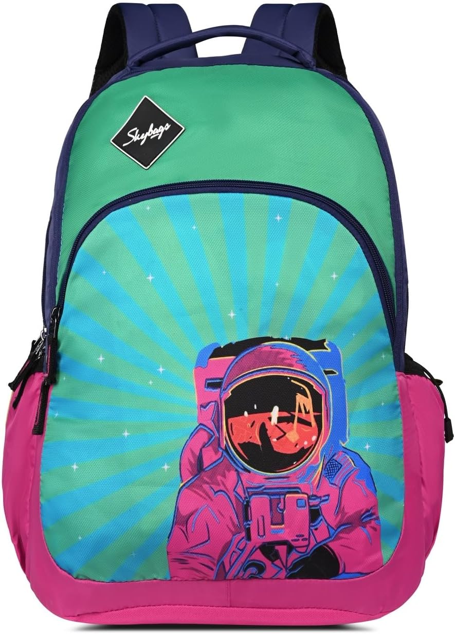 Skybags New NEON 23-07 School BP (H) Blue Pink Backpack (Blue Pink, OneSize)