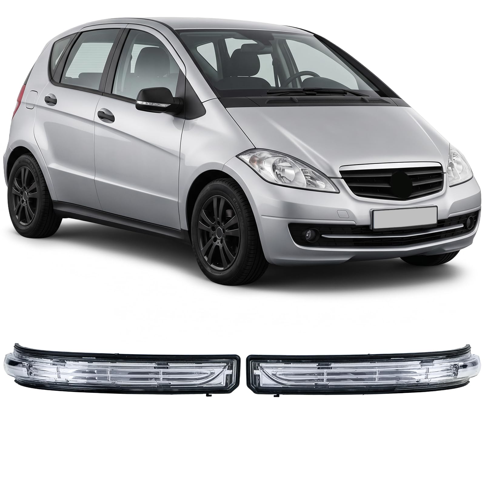 Spiegel Blinker Set Weiss Rechts+ Links für Mercedes A-Klasse W169 2008-2012