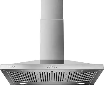 VIKIO HOME 36-Inch Wall-Mount Range Hood, 580 CFM, Ducted or Ductless