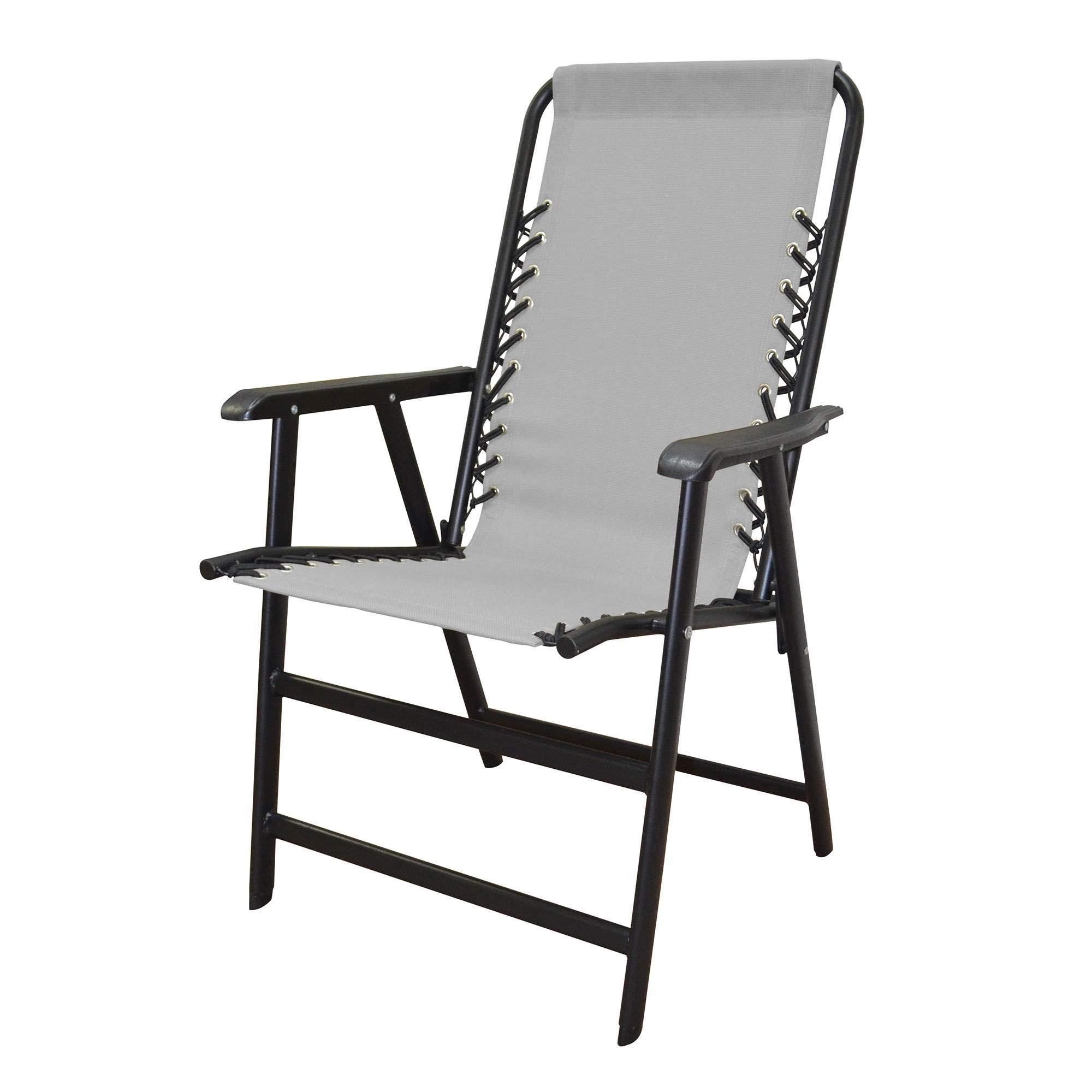 (Grey) - Caravan Sports Suspension Folding Chair - Grey