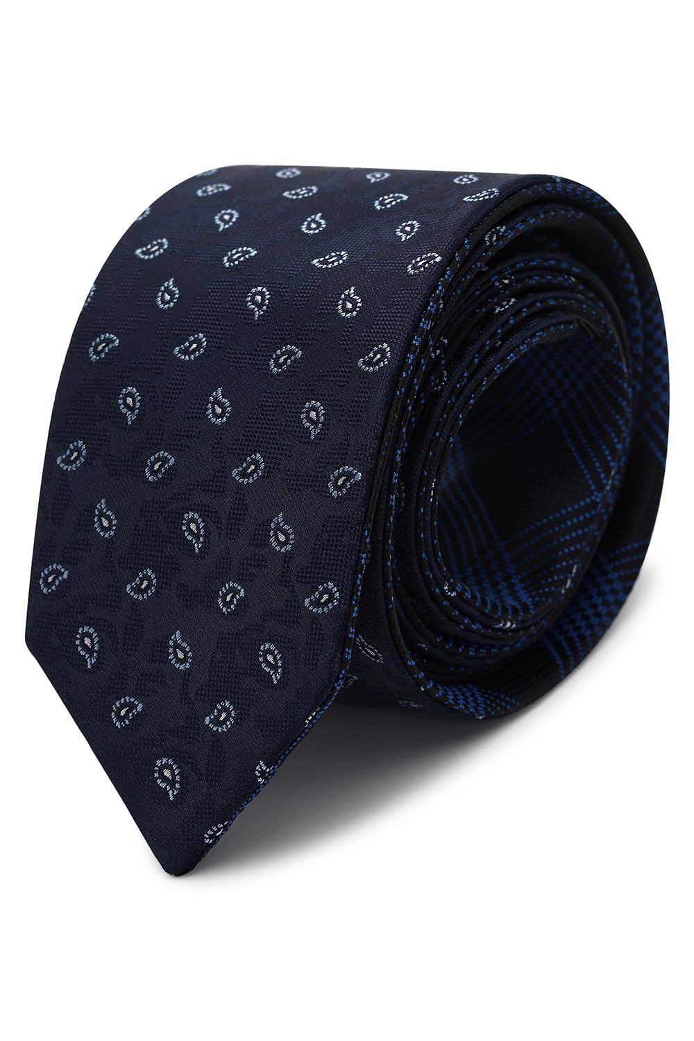 van heusen Men Navy Embroidered Formal Tie-picture-50