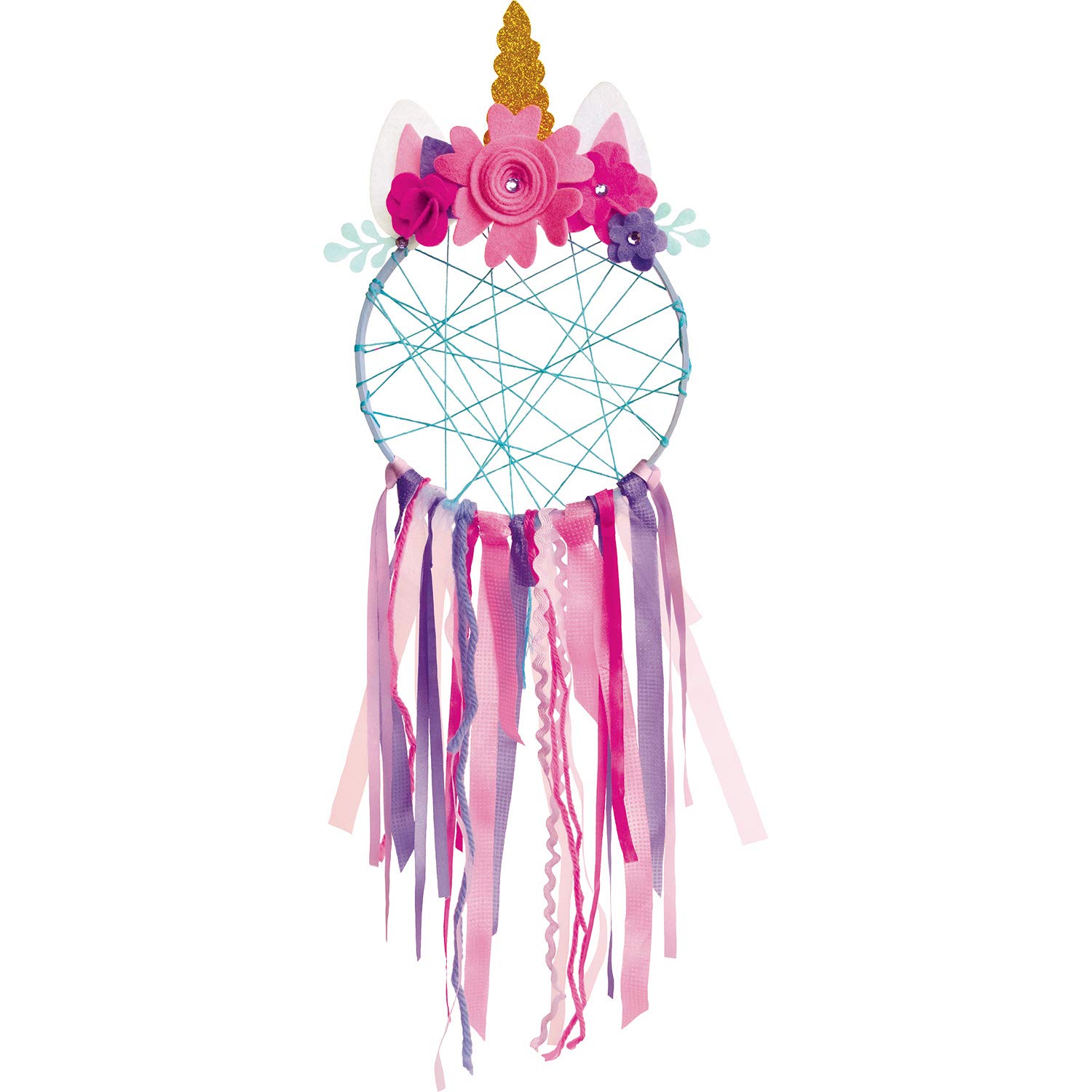 Dimensions Simplicity Maker Bee Unicorn DIY Dream Catcher Craft Kit, 31 Pc