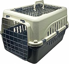 Petarchi 20 Inch Pet Travel Carrier for Cats, Kittens, Puppies & Rabbits | Dog Crate with Metal Door Spring Lock | Portable Folding Kennel Cage for Shih Tzu, Pug, Pomeranian | Ventilated Transport Box