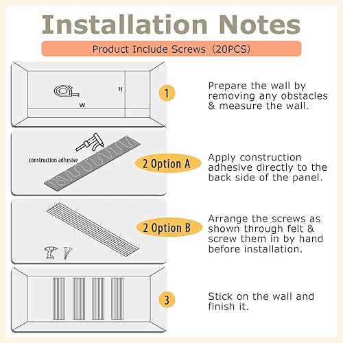 Miniatura 9 de Bobobier Panel de pared con listones de madera, paquete de 2 paneles de pared de madera acústica 3D, paneles acústicos de listones de madera de 47.2
