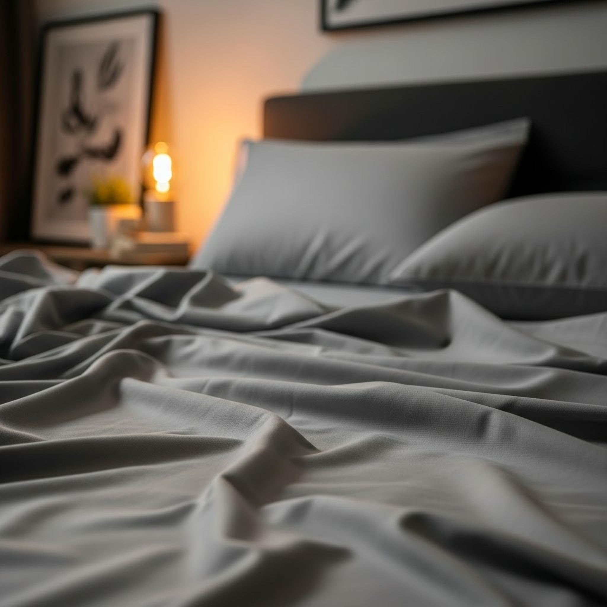 King Size Sheet Set - Hotel Luxury 1800 Bedding Sheets & Pillowcases - Extra Soft Cooling Bed Sheets - Deep Pocket up to 16 inch Mattress - Easy Care - 4 Piece (King, Light Gray)