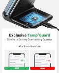 INIU Chargeur sans fil, 15W Support de recharge sans fil rapide avec lumière adaptative iPhone 17 16 15 14 13 12 Pro Max Plus Samsung Galaxy S23 S22 Ultra S21 Remarque 20 Google etc