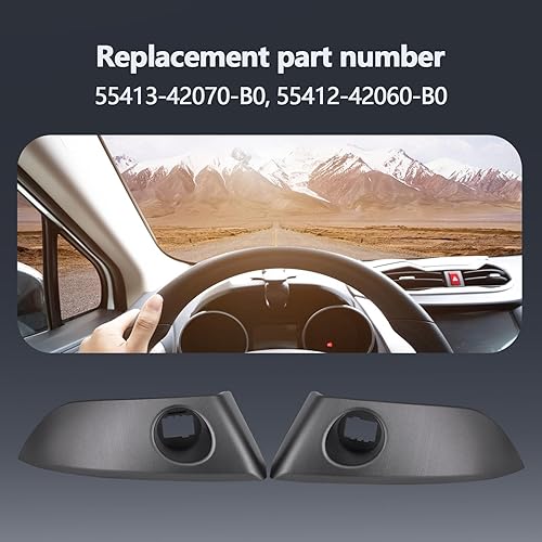 Miniatura 6 de Tira de cubierta central de salpicadero para Toyota RAV4 Base Limited EV Sport 2006-2012 modelos seleccionados, panel de instrumentos central