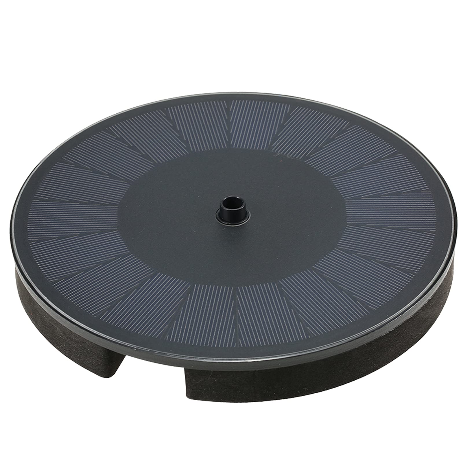 Nesface 3.5W Solar Fountain Pump with 900mAh Battery Solar-power Fountain Free Standing Water Pump Floating Fountain with 7 Nozzles for Bird Bath Garden Pond