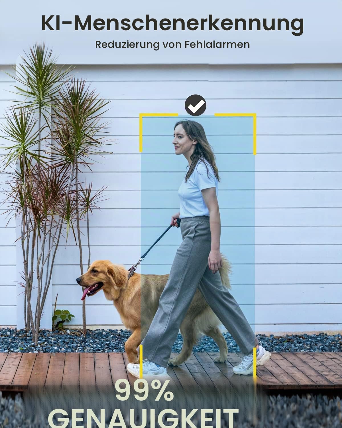 ieGeek 2K Überwachungskamera Aussen Akku: Kabellose WLAN Überwachungskamera außen/innen mit farbige Nachtsicht，PIR-Bewegungserkennung，Lange Zeit Standby，Cloud/Speicherkarte，2-Wege Audio，Schwarz