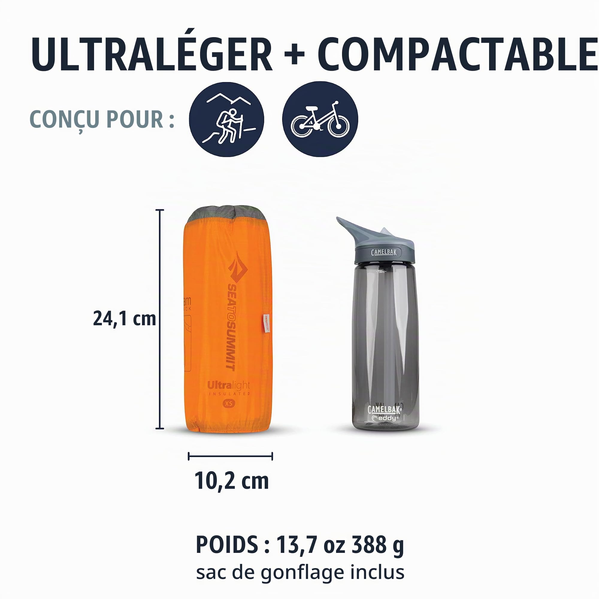 Colchoneta hinchable aislada ULTRALIGHT ASC XS