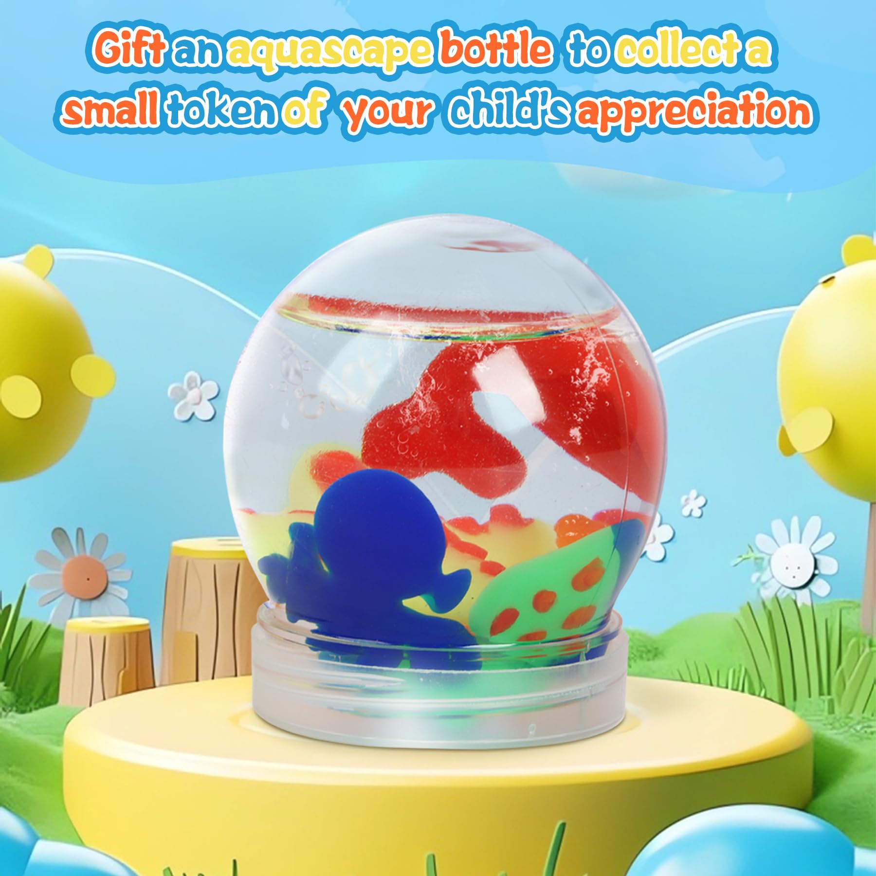 IEEILULU Magic Water Elf, Kit Creativo 3D Magic Gel, Magico Elfo Acquatico con 13 Flaconi di Gel Colorato e 10 Formine, Giocattolo Acquatico Fatto a Mano per Ragazzi e Ragazze (60ML-1)