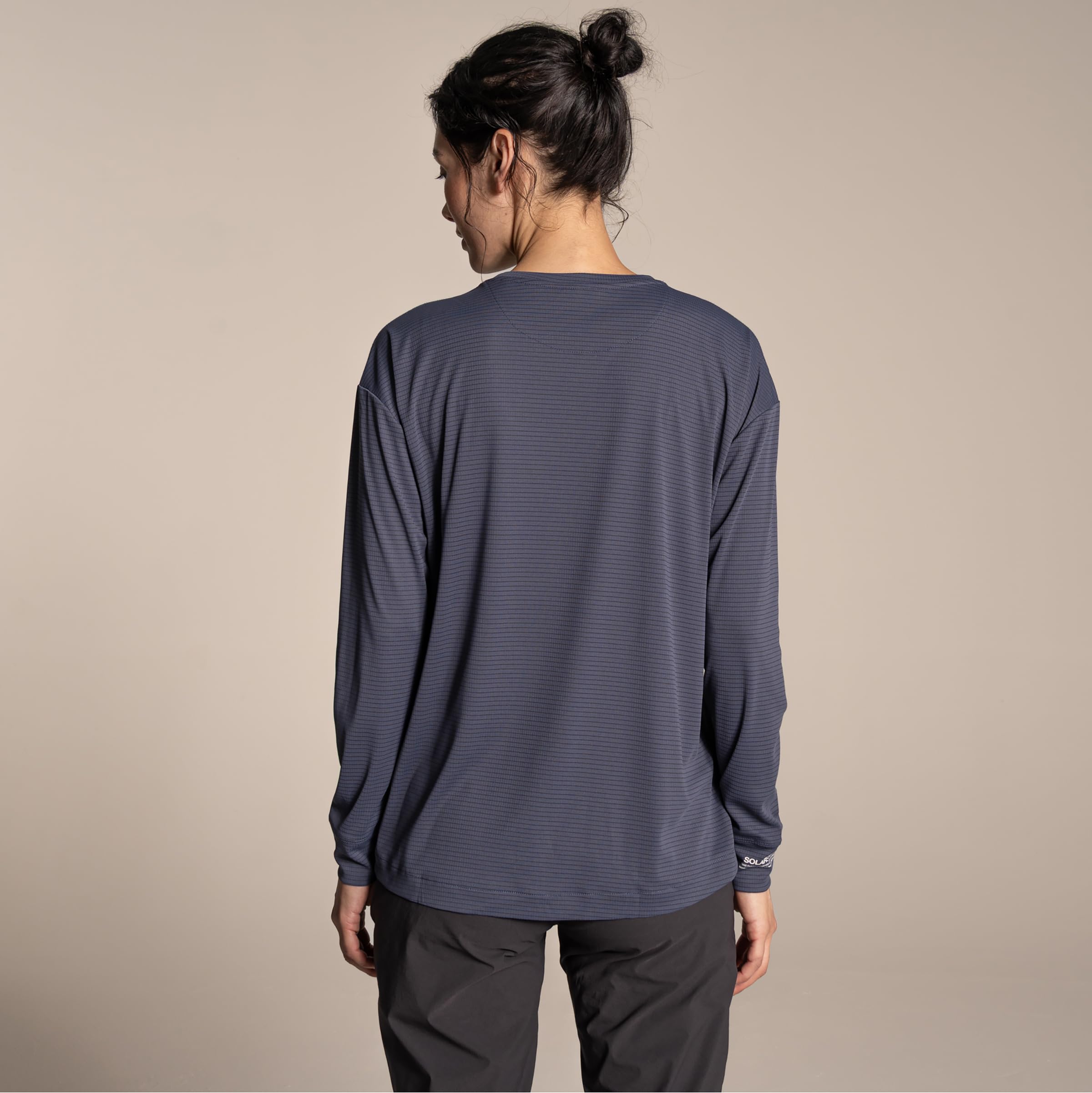 Craghoppers Damen NosiLife Solarshield+ Longsleeve, Anthracite, L