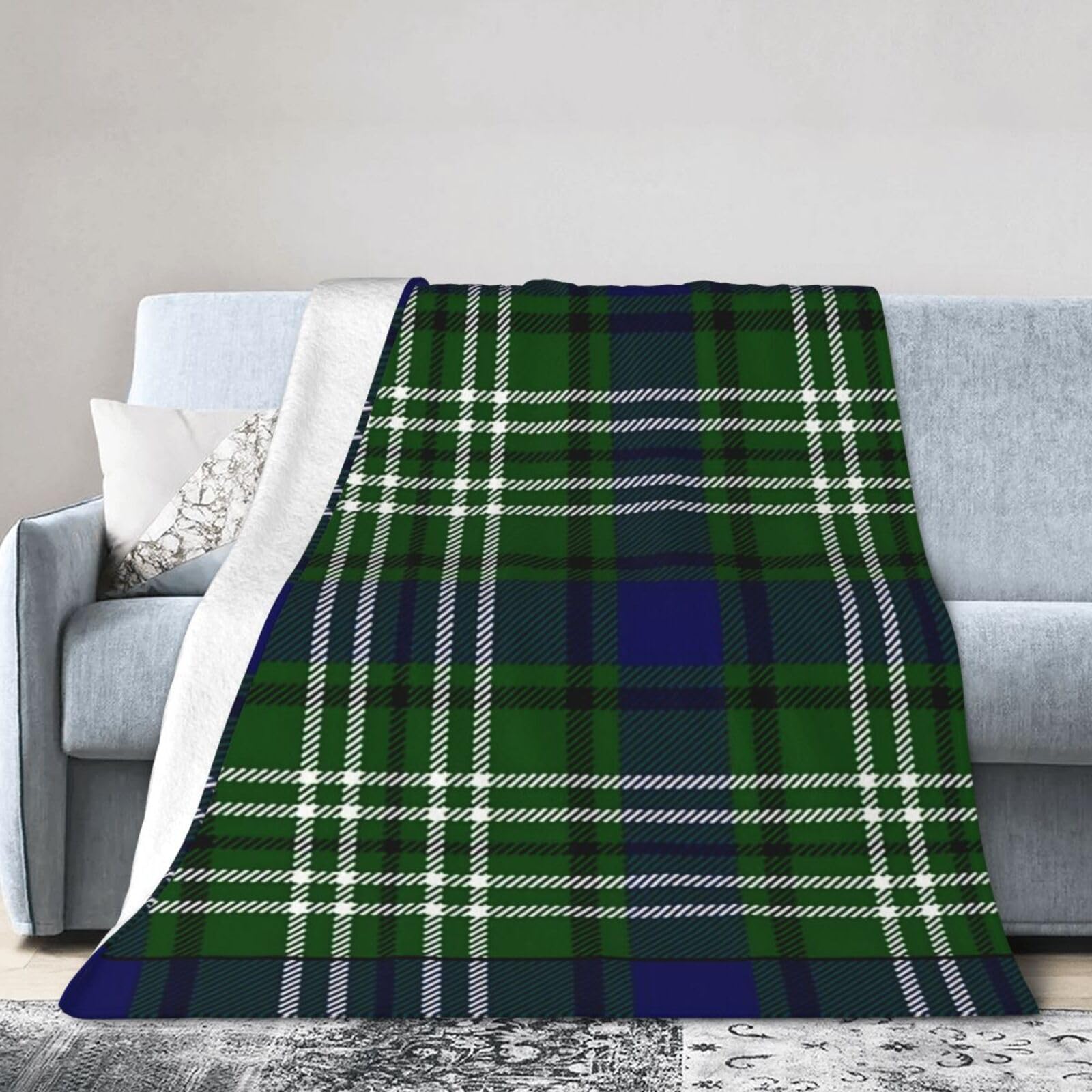 ERTDFXCV Clan Swinton Tartan Blanket 80"x60"