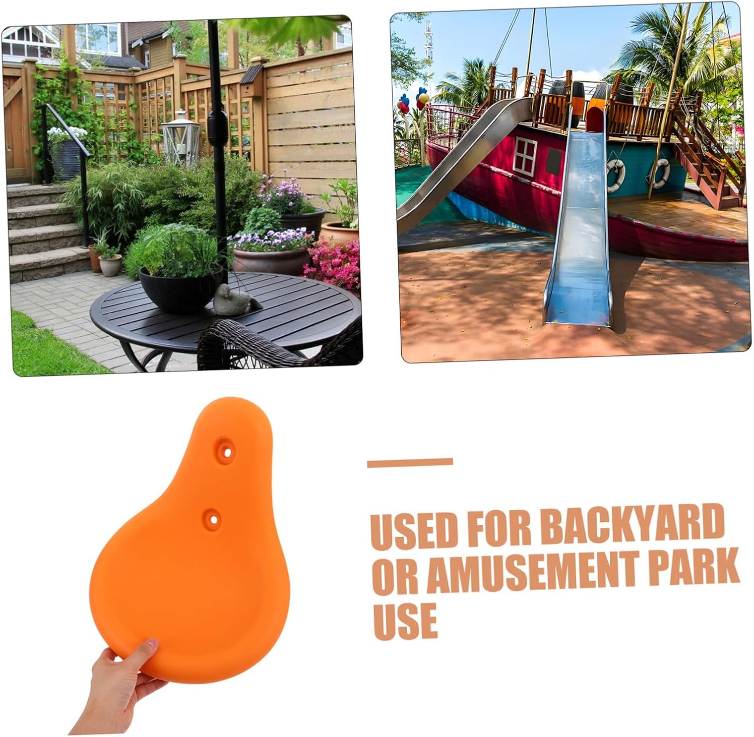 Children Swing Seat Replacement: Easy to Install Plastic Swing Seat - Sitting Pad for Backyard Garden and Playground