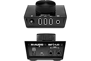 m audio interface usb - AIR|HUB: USB Audio Interface with 3-Port Hub...
