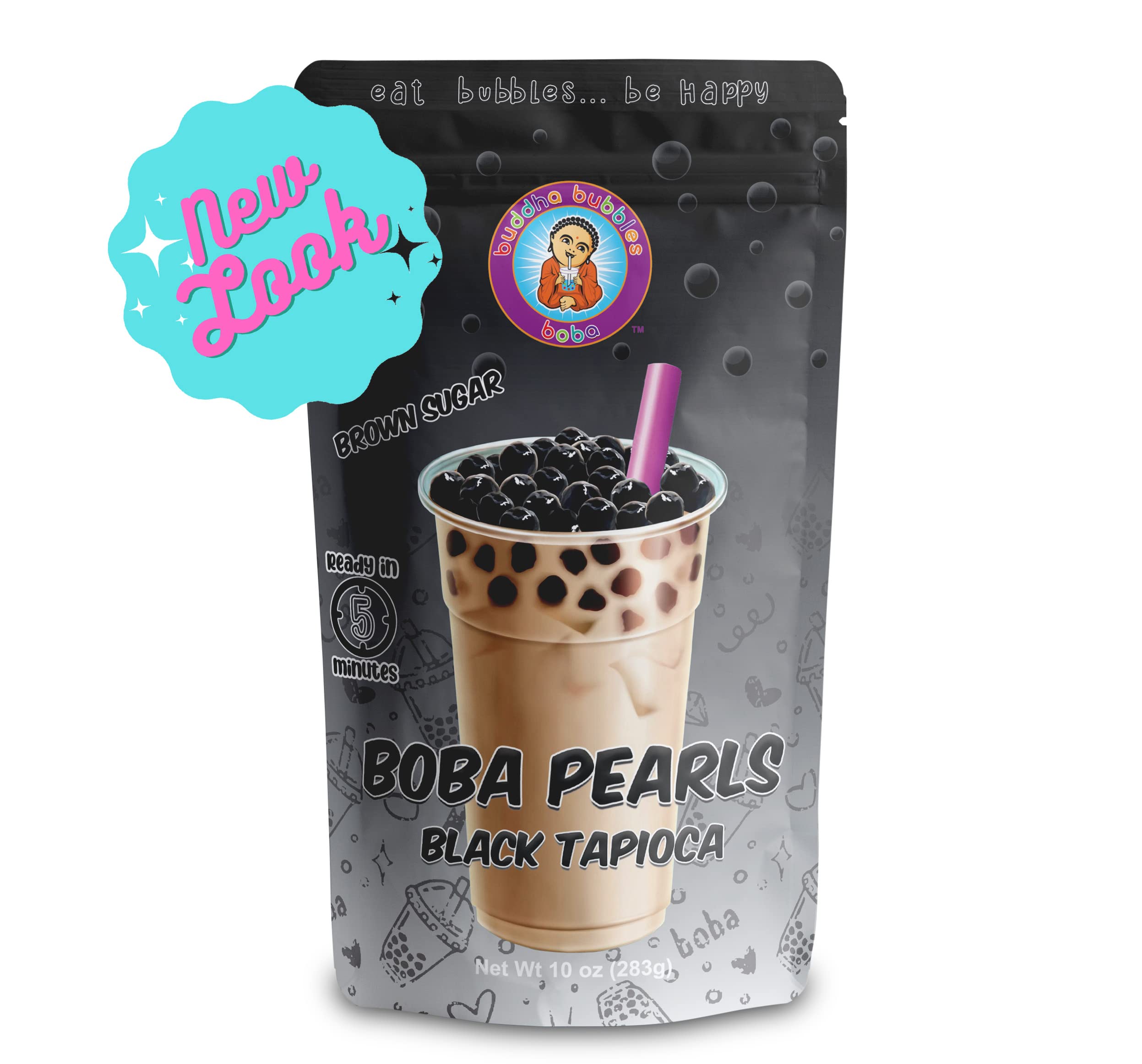 Buy 5 MINUTE BOBA / Black Tapioca Pearls By Buddha Bubbles Boba 10