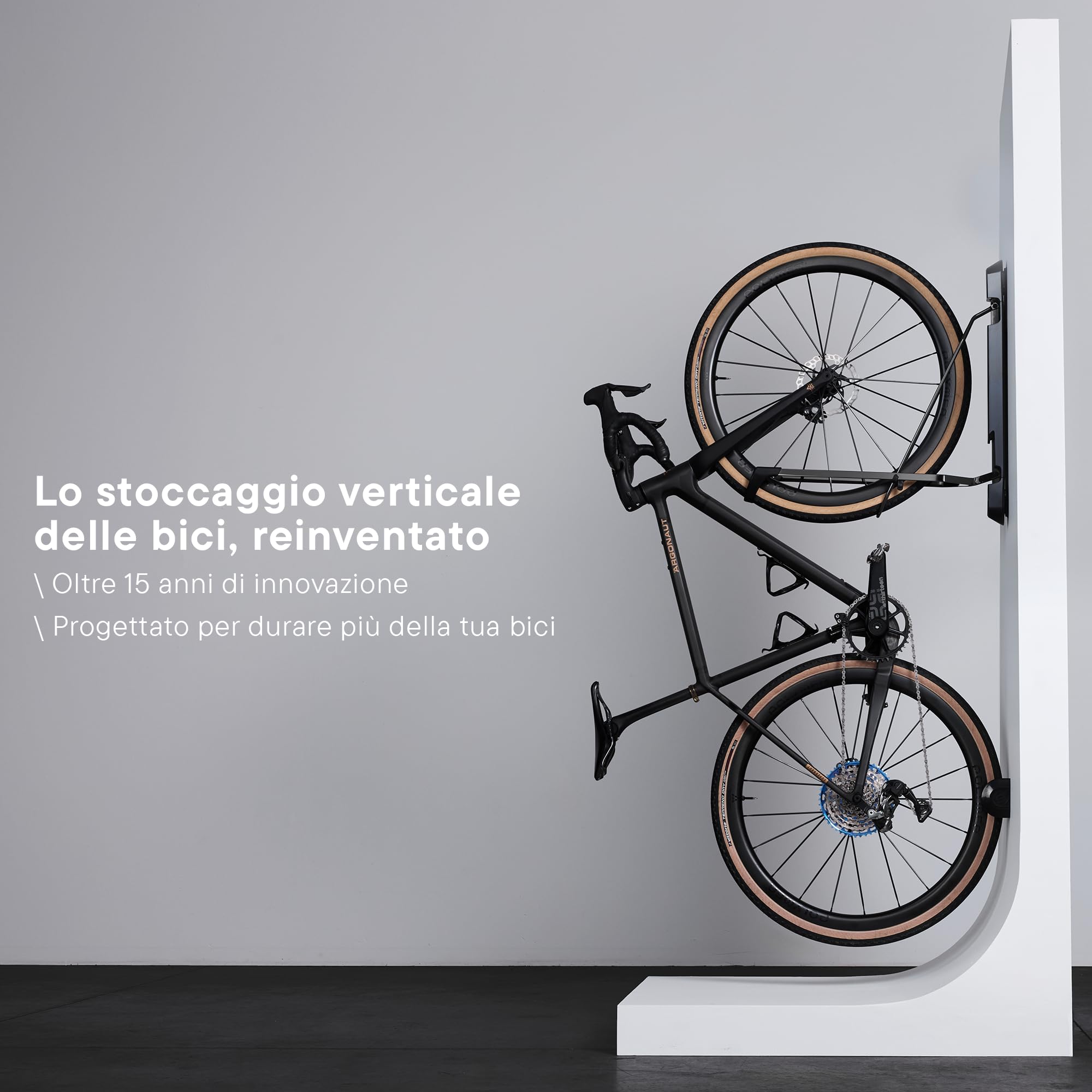 Steadyrack Porta Bici da Muro - Portabici da Classico - Una Soluzione per Casa, Garage o Bike Park - Confezione da 2