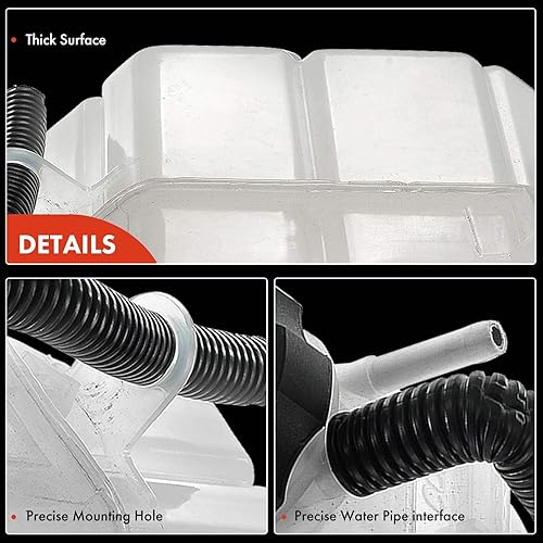 Miniatura 7 de A-Premium Tanque de depósito de recuperación de desbordamiento de refrigerante del motor [W/tapa y sensor] Compatible con Pontiac G6 2005-2006 y