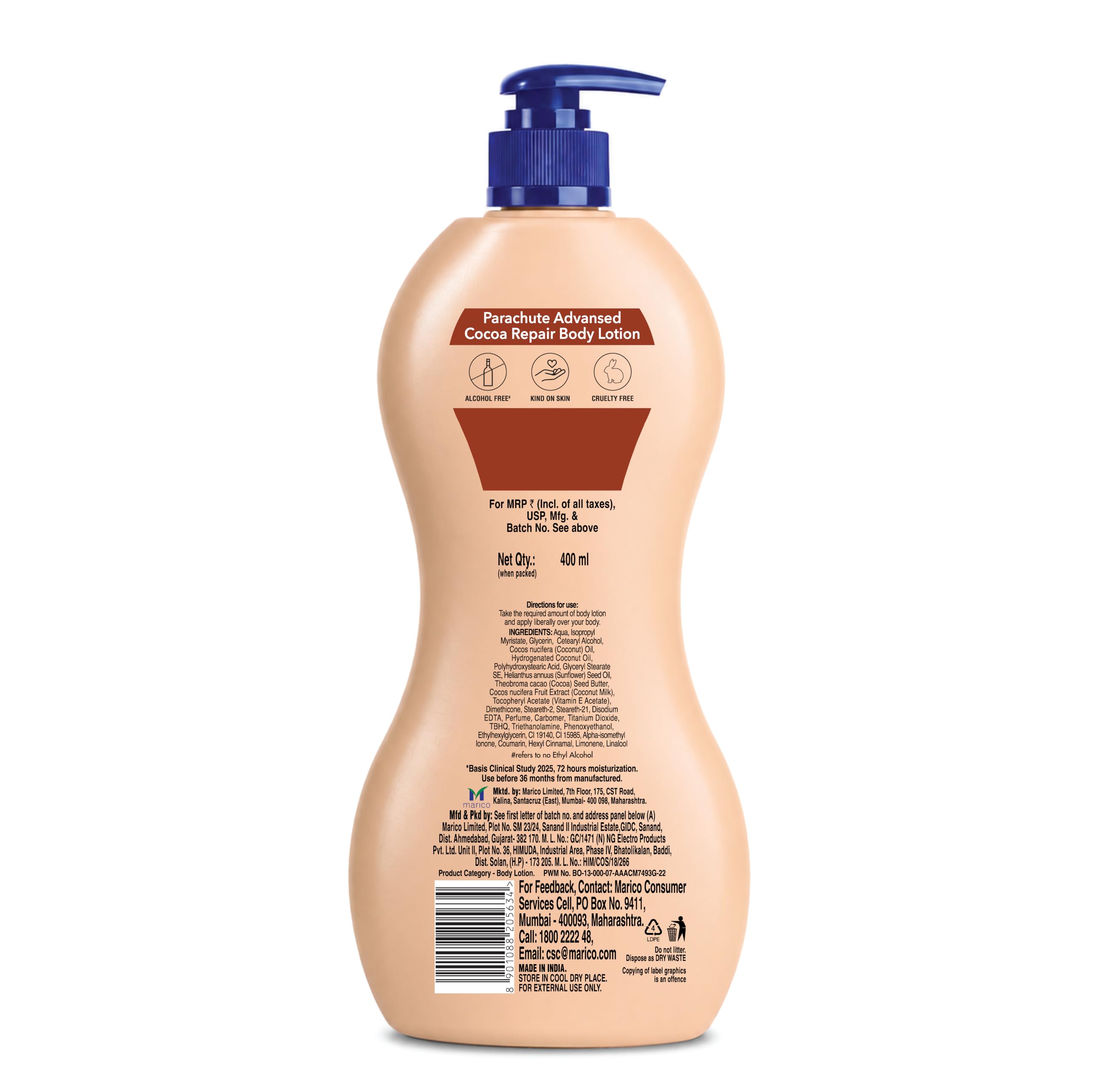 Parachute Advansed Cocoa Repair Lotion - Intense Moisture -8